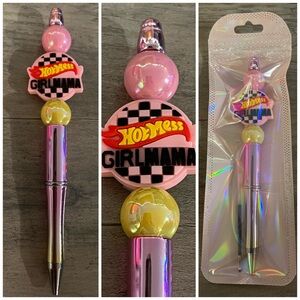 Girl Mama beaded focal pen